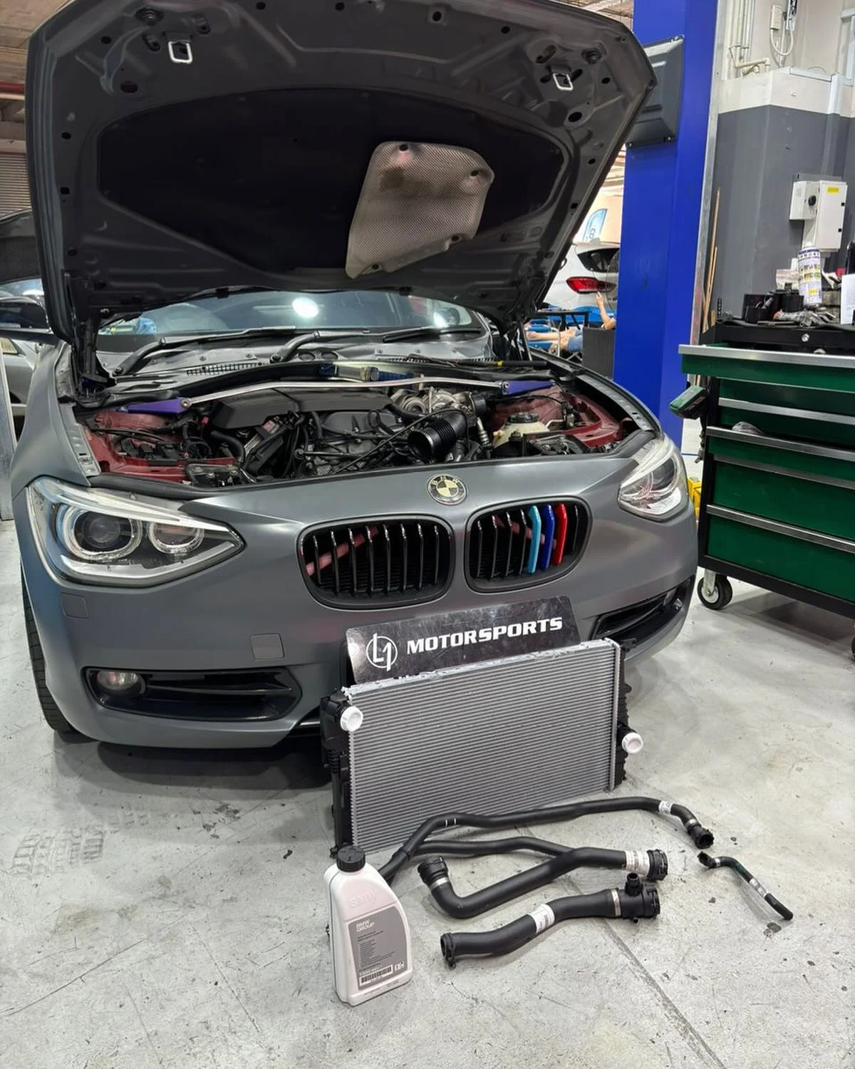 BMW cooling system repair at L1 Motorsports